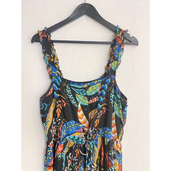 Johnny Was S Maxi Dress Tiered Floral Mirko Sleeveless Flosy Boho Tie Waist - Picture 4 of 10